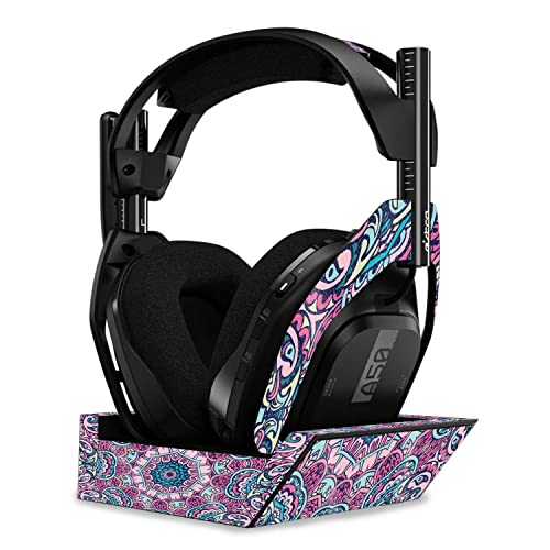 Image of MightySkins Glossy Glitter Skin Compatible with Astro A50 Wireless Headphones + Base Station (Gen 4) - Tribal Mandala | Protective, Durable High-Gloss Glitter Finish | Easy to Apply | Made in The USA