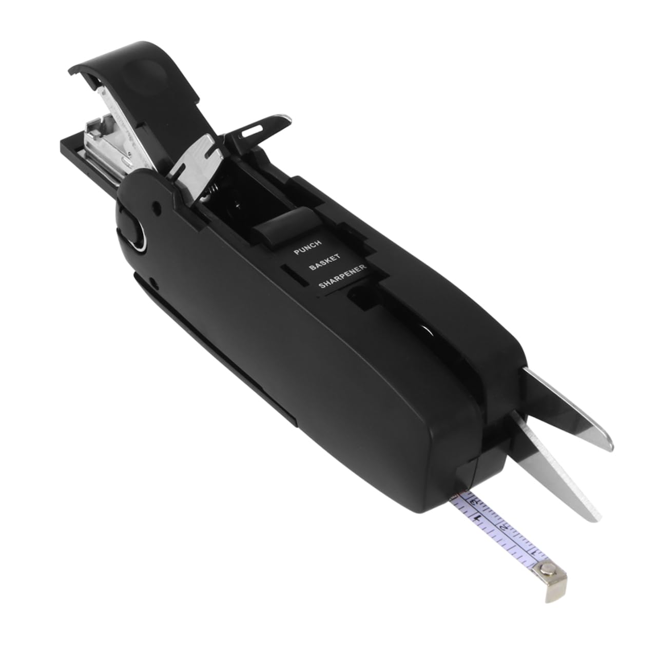 NUOBESTY 2 Piezas bolsillo plegable tijera sacapuntas tripe garfio herramienta plegable de bolsillo cuchillo de papelería de oficina destornillador de oficina herramientas de oficina Black
