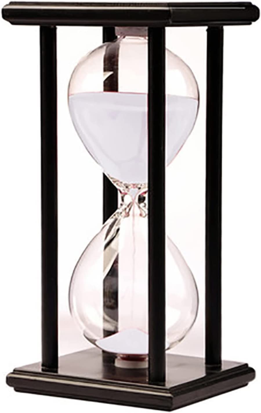 Reloj de arena de madera, temporizador de reloj de arena para 15/30/45/60 minutos, decoración para habitación de los niños, cumpleaños, té, mesa de centro, libro, estante escolar, adorno de juego