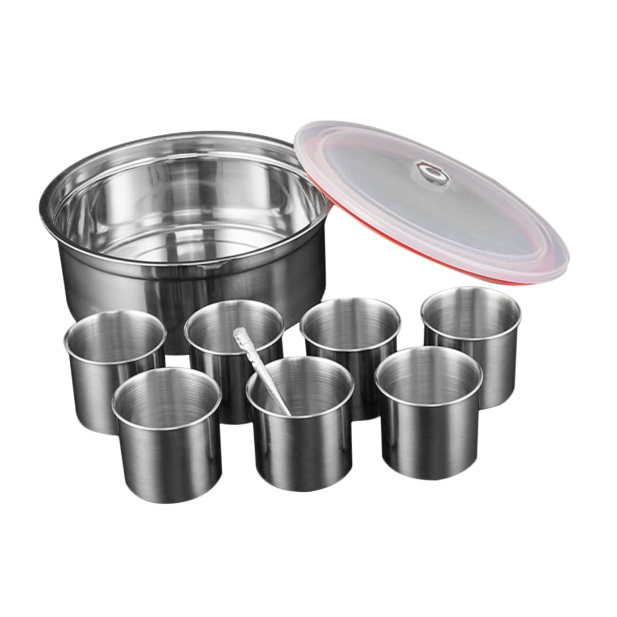 Alipis 1 Ensemble De Boîtes En Acier Inoxydable Pour Assaisonnement Récipient À Épices Organisateur D'Épices Pot D'Égouttage Électrique Récipient À Sel Avec Couvercle