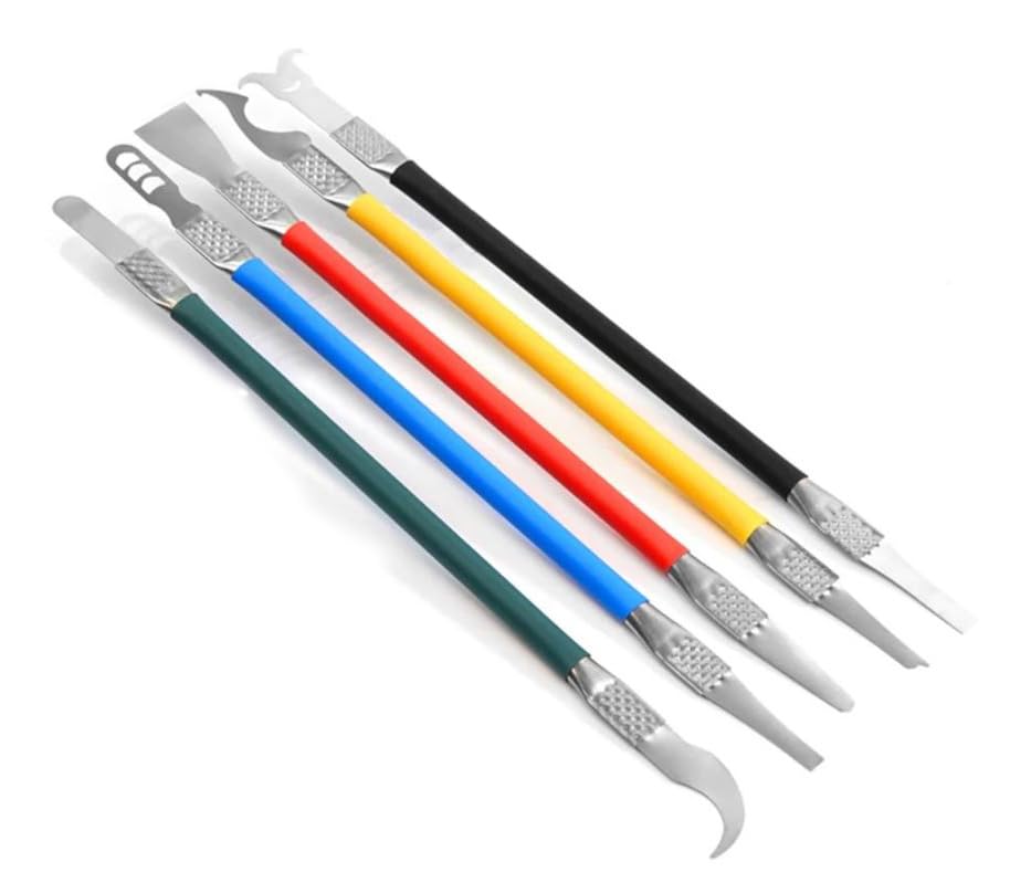 Geek Lab Relife RL-049B IC Chip Repair Thin Blade NAND IC Remover CPU Degumming Crowbar Set for PCB Underfill Clean for mobile devices, SSDs, flash memory, BGA chips, and other electronics-image-31