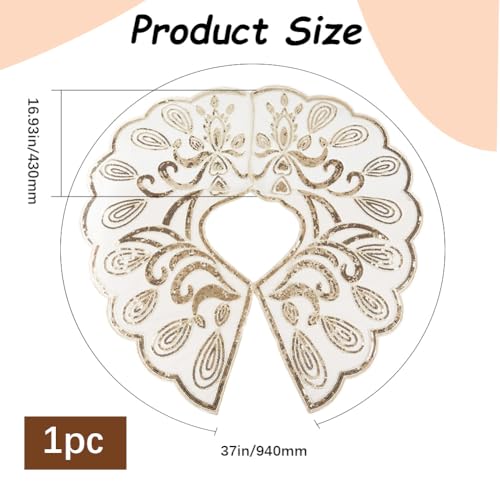 Gold Sequin Shawl Wrap 1920s Womens Polyester Flapper Cover Up Sequins Beaded Sheer Silky Chiffon Evening Cape Shawls and Wraps for Women Evening Dresses Party Wedding Formal Accessories2