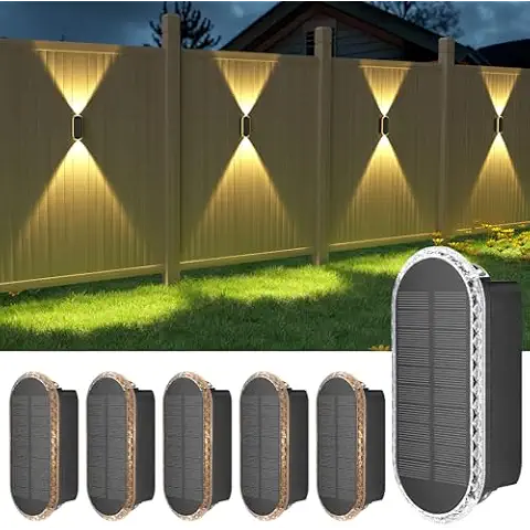 Ellasay Solar Fence Lights 6-Pack Cover