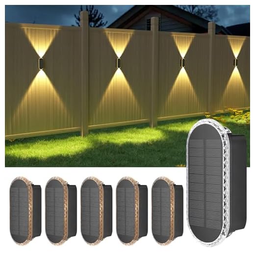 29+ Creative Street Garden Ideas for a Stunning Urban Oasis 5 Ellasay Solar Fence Lights Outdoor,6-Pack Solar Powered Wall Lights Up and Down Waterproof IP65,3 Color Brighter LED Focus Lens SolarLights Dusk to Dawn 12h for Patio,Backyard,Porch,Railing