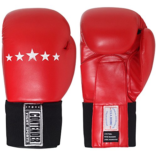 Contender Fight Sports Amateur Competition Gloves (Red, 12-Ounce)