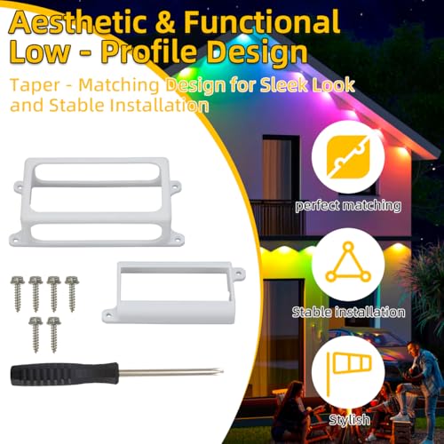 image for MOTOQUEEN for Govee Pro and Regular Permanent Outdoor Lights - Bracket