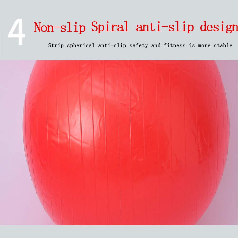 Yoga Balls,Gymnastikball Mit Fußpumpe Für Fitness-Stabilität Balance Yoga - Für Pilates-Kerntraining Und Physiotherapie,Blue-（45cm）