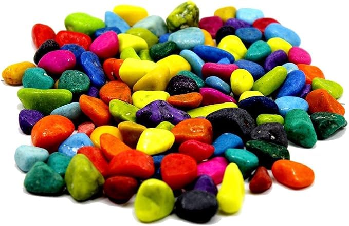 Multicolor Stones for Home Aquarium, Fish Tank, Art & Craft, Vase Fillers, Lawn and Garden Multi-Purpose Decorative Stone (0.5Kg) (B0D3HSPYPY) Amazon Price History, Amazon Price Tracker