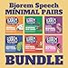 Bjorem Speech® Minimal Pairs Bundle - Comprehensive Phonological Speech Therapy Card Set Approach for Speech Sound Disorders and Discrimination - Includes 6 Decks with Over 300 Target Words