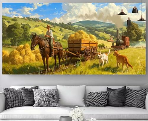 Chien Diamond Painting XXL 30x60cm Broderie Diamant Kit Complet Activité Manuelle Adulte