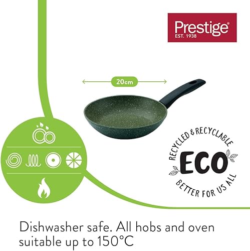 Miniatura 2 de PRESTIGE - Sartén Eco Antiadherente - Antiadherente a Base de Plantas - Reciclado y Reciclable - Libre de PFOA - Inducción - 7.9 in