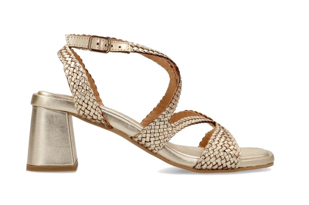 GIOSEPPO MOHORO, Women's T-Strap, Platinum, 37 EU