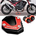 Motorcycle-Foot-Plate-Pad-for-CB750-Hornet-CB-750-2023-Motorcycle-Accessories-Wheel-Tire-Valve-Caps-Aluminum-Kickstand-Foot-Pad-Side-Stand-Enlarger