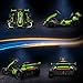Aosom 24V 7.5 MPH Electric Go Kart with Adjustable Seat, Drifting Car Battery Powered Ride on Toy Outdoor with Slow Start, Button Start, Music, Honking Horn, Lights, for 6-12 Years Old, Green