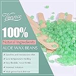 2.5lb Aloe Wax Beads - Hard Wax Beans for Coarse Hair Removal, Gentle Large Refill for Wax Warmer Kit, At-Home & Professional Smooth Waxing for Sensitive Skin Brazilian Bikini Face Eyebrow Leg - Image 5