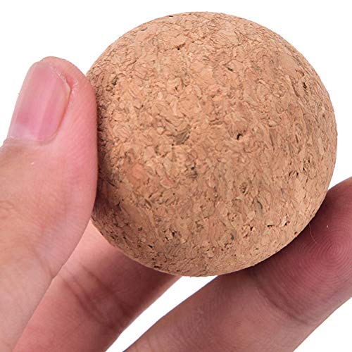 Abaodam 10pcs 3. 15cm Cork Solid Wood Foosball Table Soccer Ball