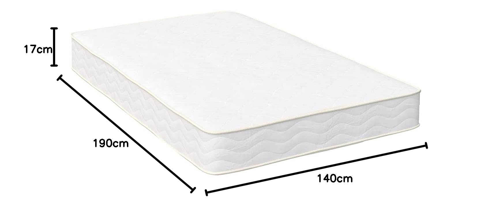 IZTOSS Matelas 140x190cm - Épaisseur 17 cm - Luxe Matelas Mémoire de Forme pour Adulte Enfant - 7 Zones de Confort Mousse Mémoire Adaptative (140x190x17cm)
