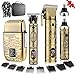 Misuke Cordless Men's Hair Clippers, T-Blade Trimmer, Nose Hair Trimmer, Electric Shaver Set, Professional Metal Body Men's Shaver Haircut Grooming Kit with LCD Display,for Gifts