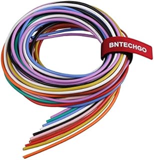 BNTECHGO 16 Gauge Silicone Wire Kit Ultra Flexible 10 Color High Resistant 200 deg C 600V Silicone Rubber Insulation 16 AWG Silicone Wire 252 Strands of Tinned Copper Wire Stranded Wire Battery Cable