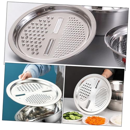 ULTECHNOVO 2pcs Rallador y Cortador Multiusos Acero Inoxidable miniatura 3