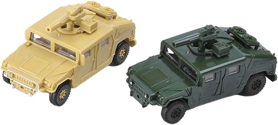 Enakshi 2Pcs Diorama 1:72 Assemble American Humvee Kits for Christmas Present Toys