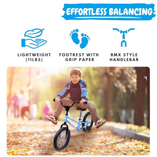 Bicystar 16 Inch Kids Balance Bike For 5-8 Year Old, Bmx Kids Bike With No Pedals thumb #2