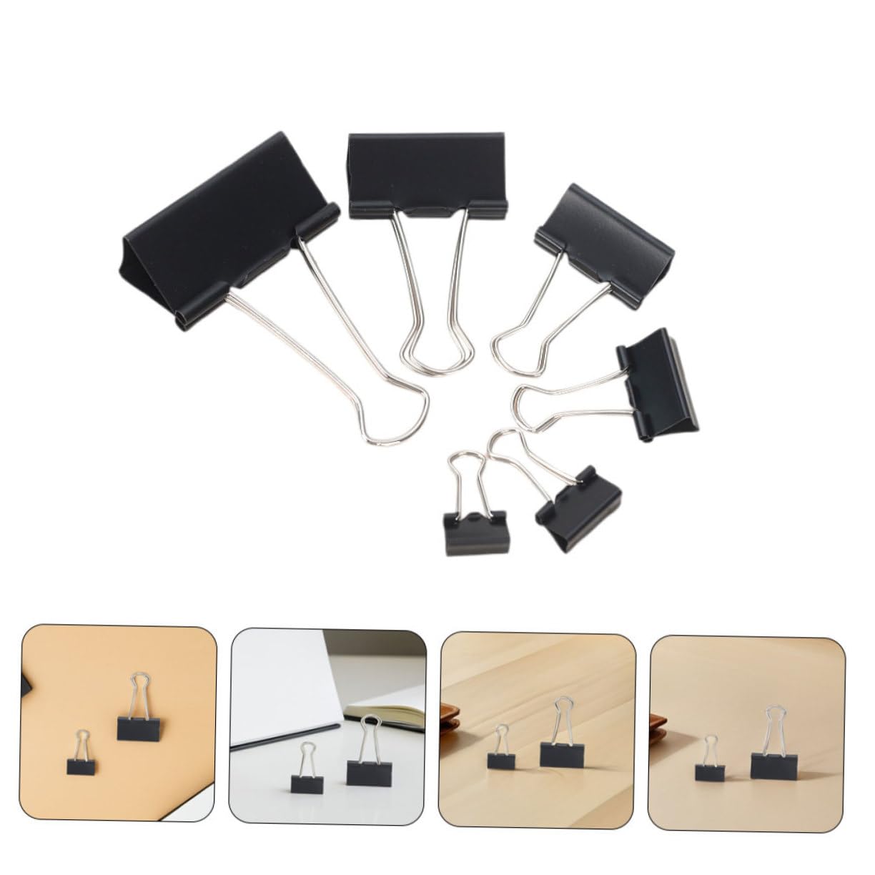 Tofficu 120 Fermagli Per Raccoglitori: Fermagli Per Ufficio E Casa - Presa Forte Per Documenti Spessi - Eleganti Fermagli Per Carta Con Finitura in Metallo Per Uso Professionale