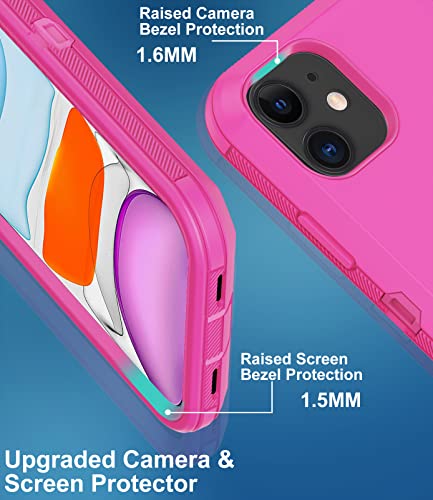 Image of for iPhone 11 Case, with Screen Protector Heavy Duty Drop Protection, Full Body Rugged Shockproof Dustproof Protective Phone Cover for Apple iPhone 11