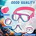 Flutesan 6 Pcs Kids Swimming Goggles with Nose Cover Elastic Strap Scuba Diving Masks Wide View Swim Mask Toddler Goggles (Pastel Mix)