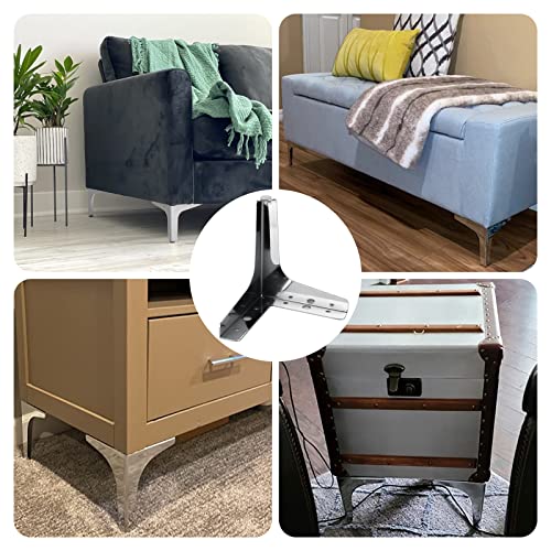 Patas de metal para muebles de salón: transforme su sofá con este kit de 15 cm 7