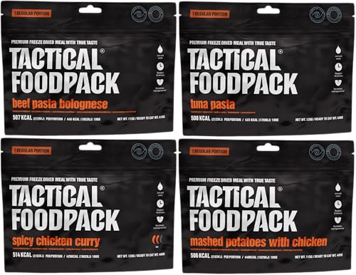 Tactical Fooodpack - Tracker | 6 x gefriergetrocknete Premium Mahlzeiten - Instant Outdoor Nahrung für Camping, Trekking und Büro | Natürliche Zutaten, Lange Haltbarkeit. NEUE REZEPTUR – Bild 6