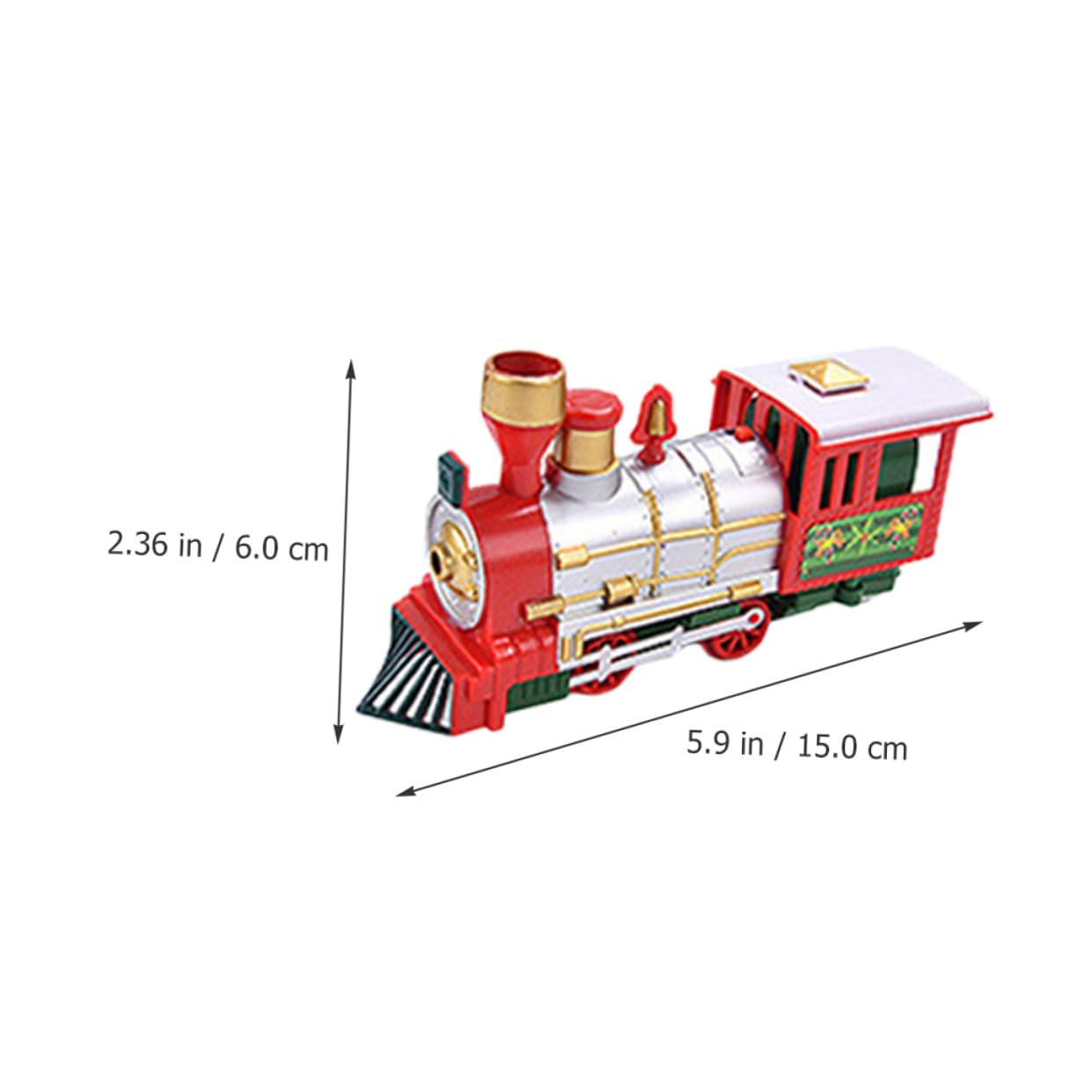Mipcase Giocattolo Trenino di Natale Elettrico con Binari Decorazioni Natalizie da Tavolo in Plastica Set Educativo per per Sviluppo Motorio e Coordinazione