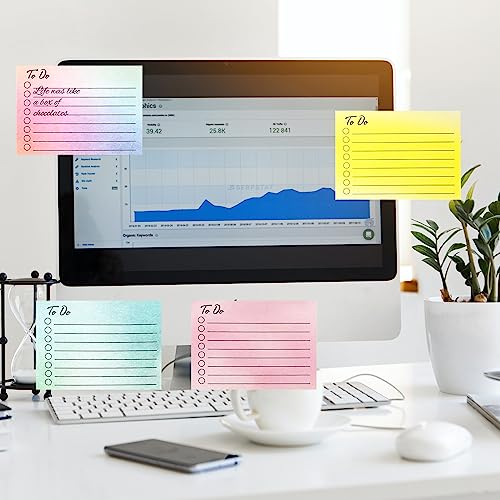 YeahBoom 450pcs Sticky Notes, 9 Colours, 50 Sheets of Each Colour, Cute Sticky Notes Posits - Image 3