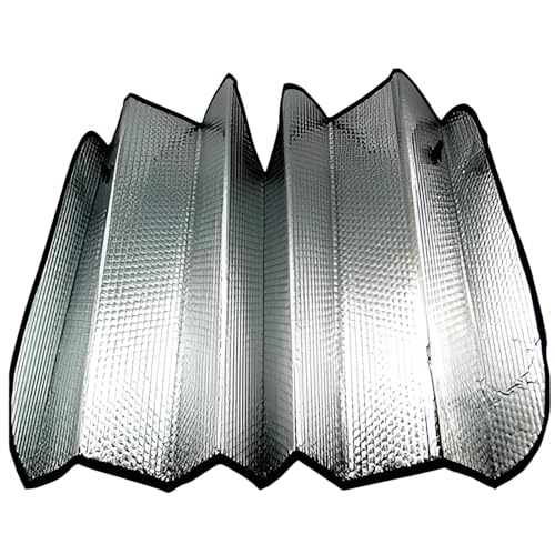 Image of Pivalo Car Windshield Sunshade Cover Foldable Reflective Aluminium Foil Sun Blocker UV Rays Protection Universal Sun Visor Front Window Protector Shield Heat Insulation for Car, SUV, Van (Silver)