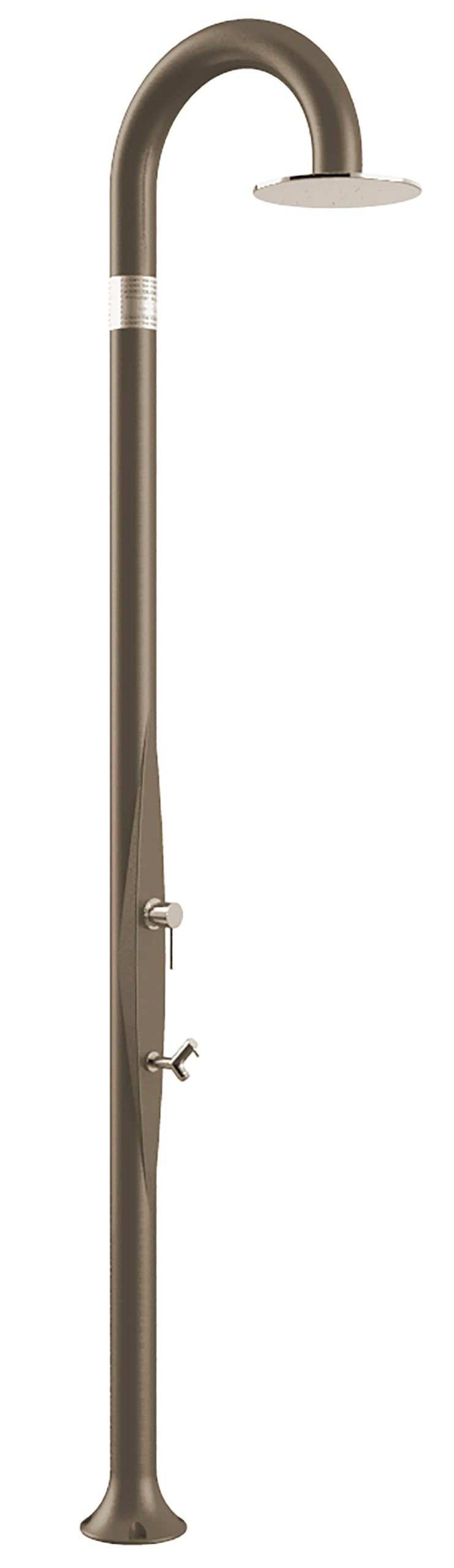 GiordanoshopOutdoor Shower Garden Mixer and Footwash Arkema Funny Yin Dove Grey