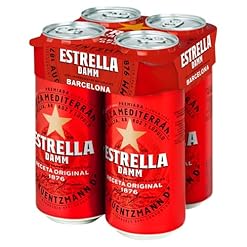 Buy Estrella Damm 4-Pack 440ml Cans for a Refreshing Taste Experience – Damm