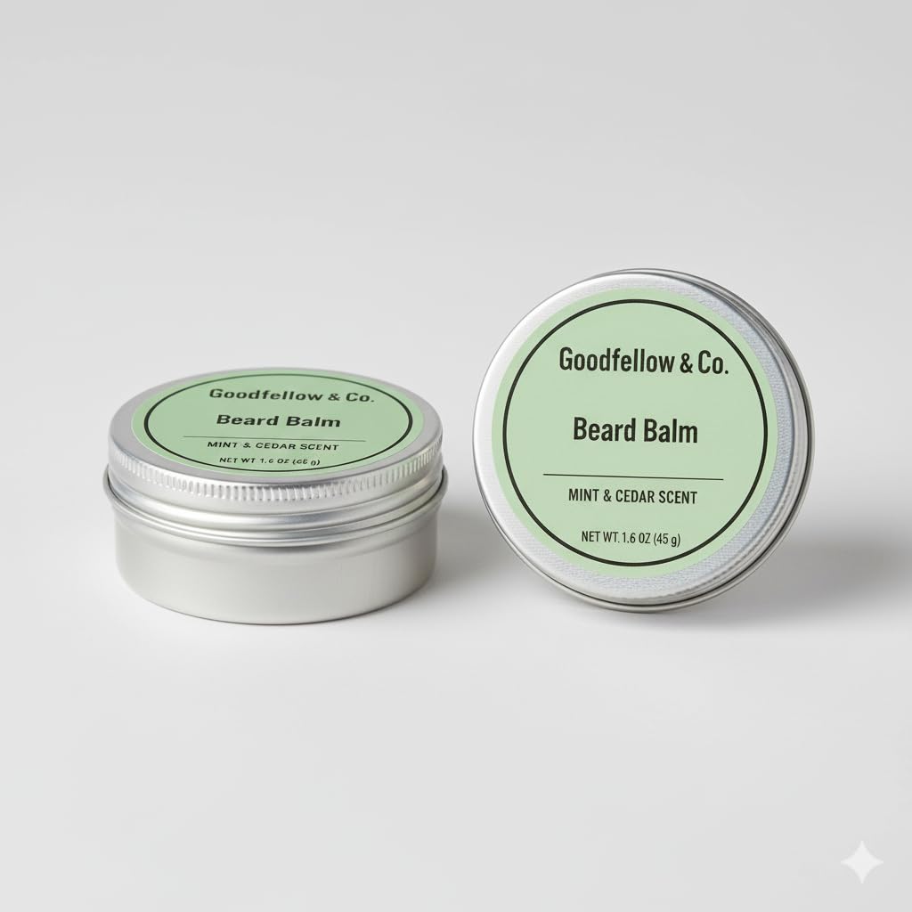 Goodfellow & Co Beard Balm – Moroccan Mint & Cedar – 1.6 oz (Bundle of 2)