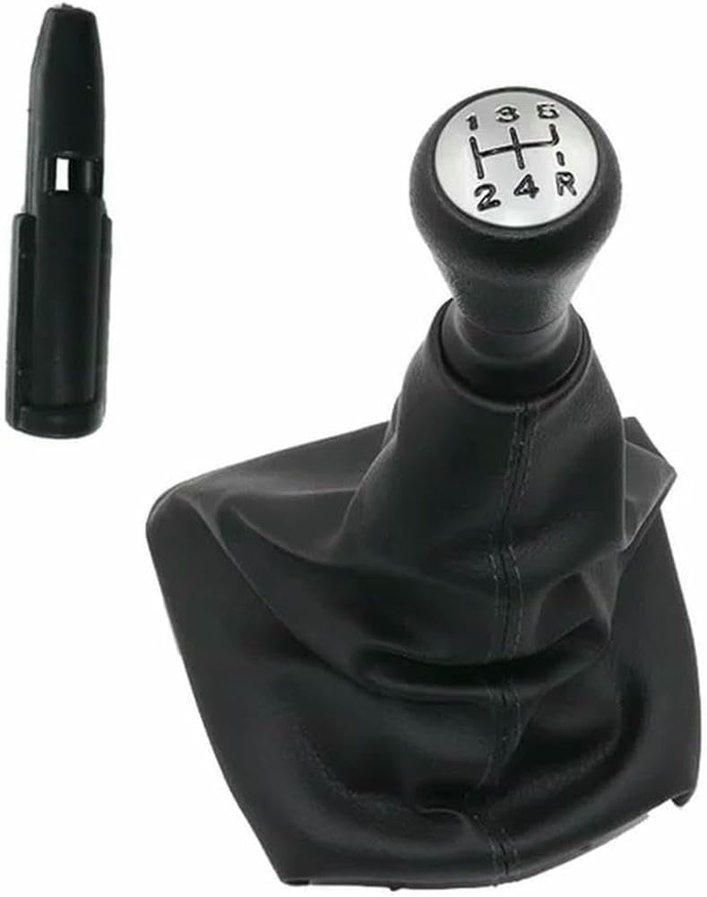 Gznbb Type 5 Car Manual Gear Shift Knob Boot Cover Gaiter Lever Shifter Handle Stick, For Peugeot 307 2001-2008
