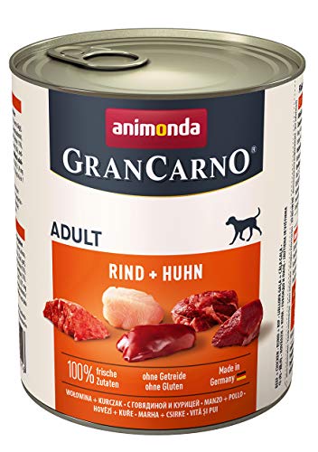 animonda Gran Carno adult Hundefutter, Nassfutter für erwachsene Hunde, Herzhafte Variation, 6 x 800 g
