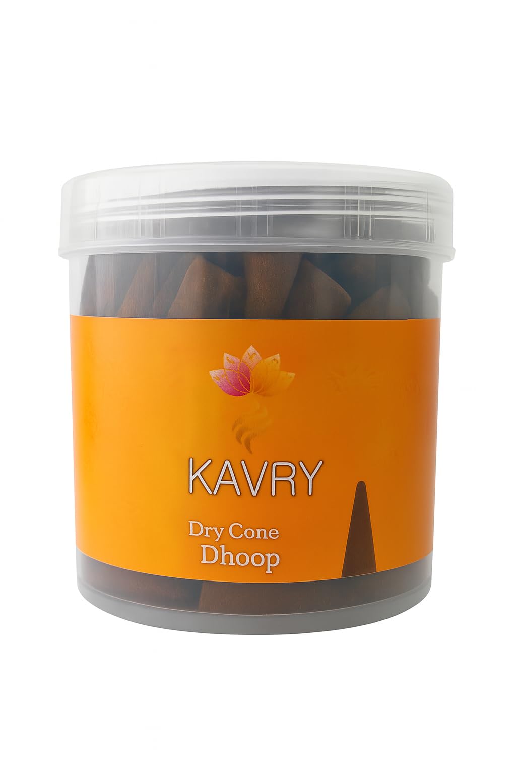 200gm Natural Chandan Dry Dhoop Cone |Charcoal-Free| Long Burning Fragrance|95-96 Cones