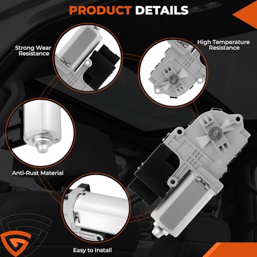 Image of GEARLAST Sunroof Motor for Ford Explorer 2011-2017 Left and Right | Explorer Sun Roof Motor Replacement,2-PCS Set Moon Roof Motor Replaces# BB53-15B689-AB BB5Z15790A