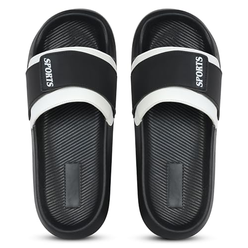 Image of PERY-PAO Sliders for Men | Lightweight EVA Sole & Comfortable Slippers | Flip-Flops & Chappals for Everyday Use