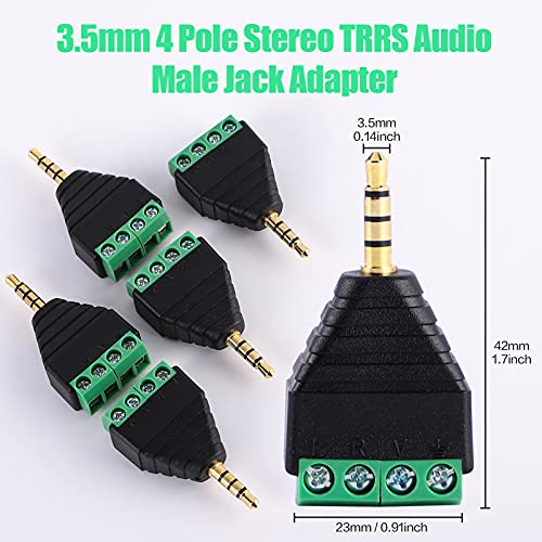 Adaptador Jack 3.5mm macho a Terminal de Tornillo hembra miniatura 2
