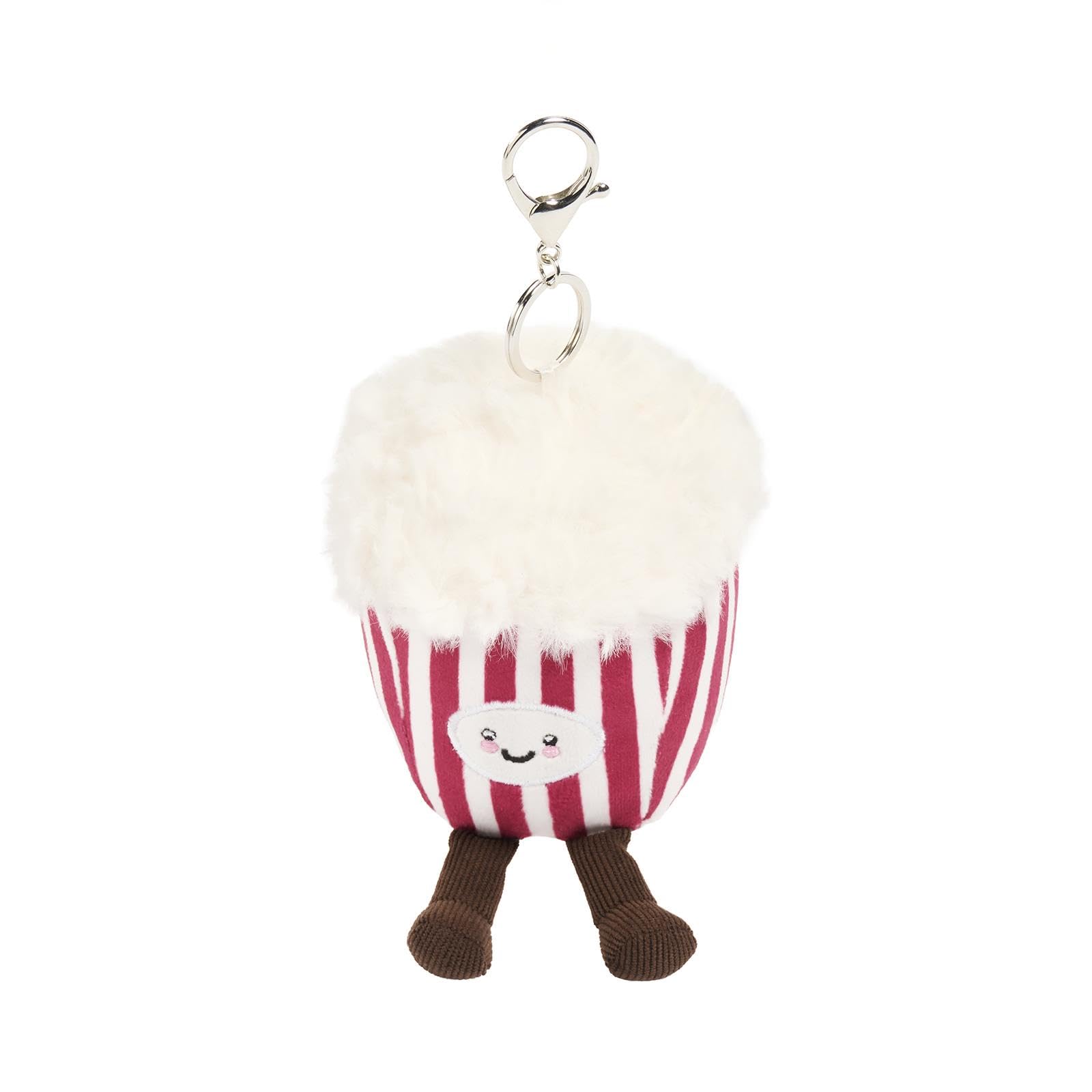 Ohs Unisex Salty The Popcorn Red Poppy Popcorn Keyring 8Cm Novelty Keyrings Bag Charm Keychain For Keys Bags Backpacks Decor Key Chains For Women Girls Bag Accessories Key Holder Stocking Filler Gifts For Women Girls