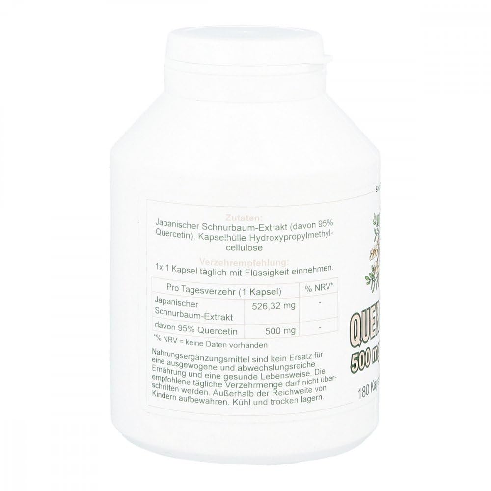 Quercetin 500 mg Mono Kapseln 180 stk