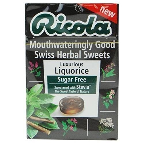 Ricola Swiss Herbal Sugar Free Candy, Luxurious Liquorice, 45g [Pack Of 3, All Natural & Sweetened with Stevia] (B07554P6NX) Amazon Price History, Amazon Price Tracker