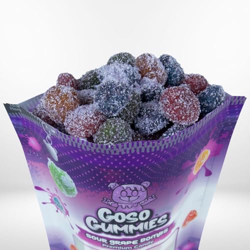 Golosinas Goso Gummies Uva Ácida 170g Bolsa Resellable miniatura 4