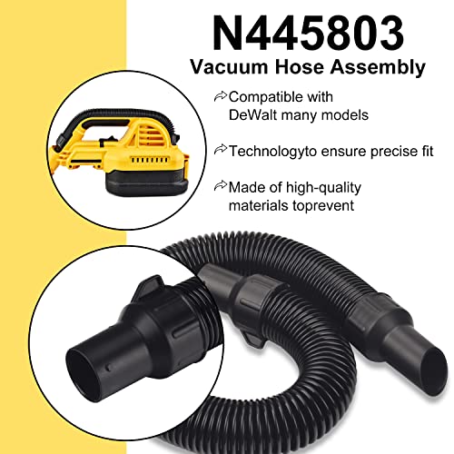 Vacuum Hose Assembly N445803 For Dewalt Wet Dry Vaccum Cleaner Fits Dcv517B, Dcv517M1, Dcv581H, Dc515, Dc515K, Dc517 Models (1 Pack) #TOP1