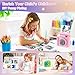 VFU Instant Print Camera for Kids - Kids Digital Camera for Age 3-5, Instant Cameras That Print Photos for 4 5 6 7 8 9 10 Year Old Girl Birthday Gift (Pink)