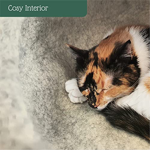 Pfotenolymp® Caverna per gatti in lana naturale di...